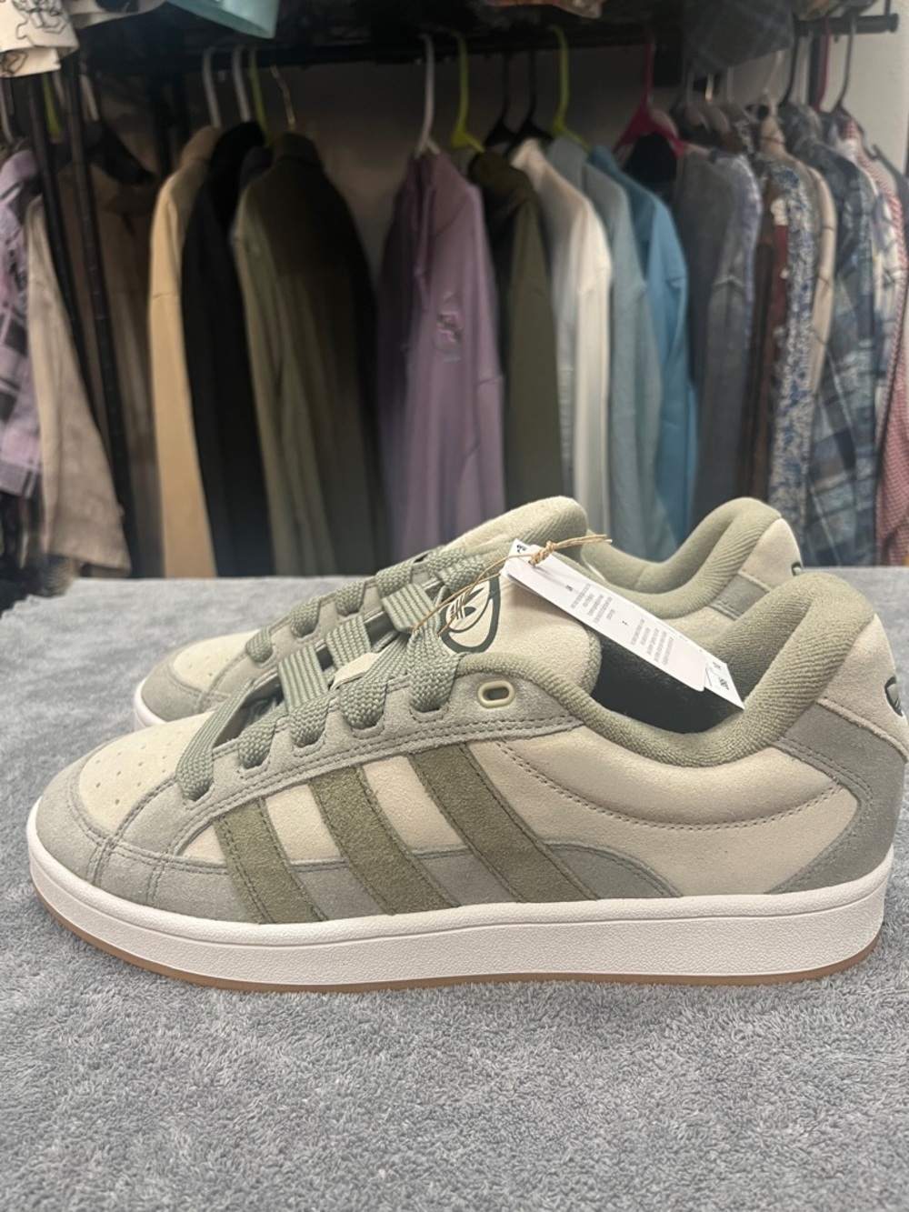 adidas Campus 00s Beta in Olive Green and Off-White